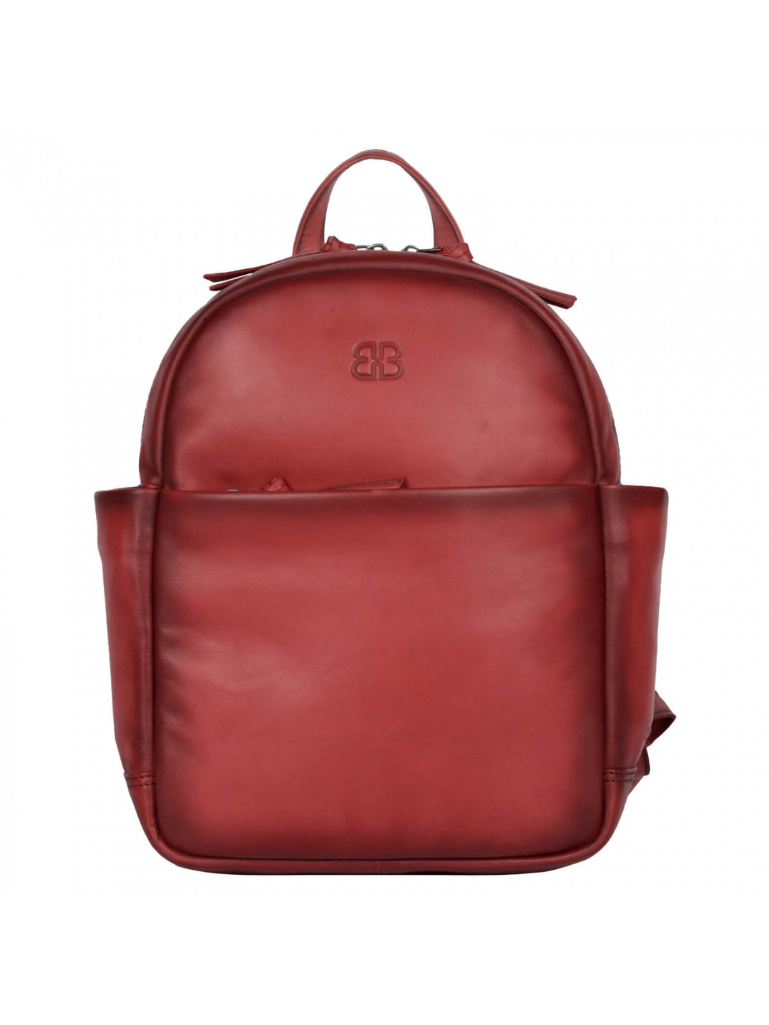 Dámský kožený batoh Bellicci Parias – červená